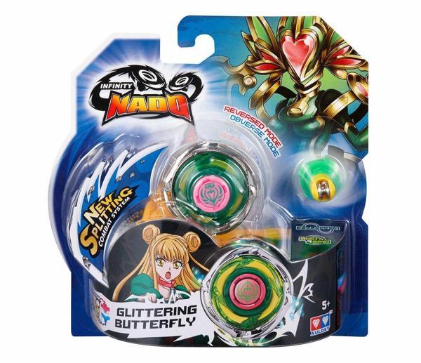 Infinity Nado Standart Metal Seri Glittering Butterfly Kız Erkek Çocuk Oyuncak Eğitici Oyuncaklar - Image 1