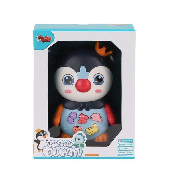JLG-855-115A Işıklı ve Müzikli Penguen Pianosu - Stokta Olan Renk Gönderilir Kız Erkek Çocuk Oyuncak - Image 1