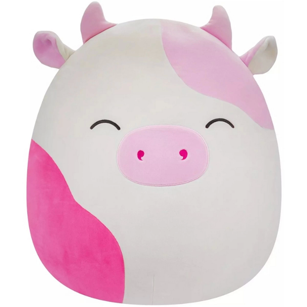 Squishmallows Pembe İnek Caedyn 40cm Kız Erkek Çocuk Oyuncak Eğitici Oyuncaklar - Image 1