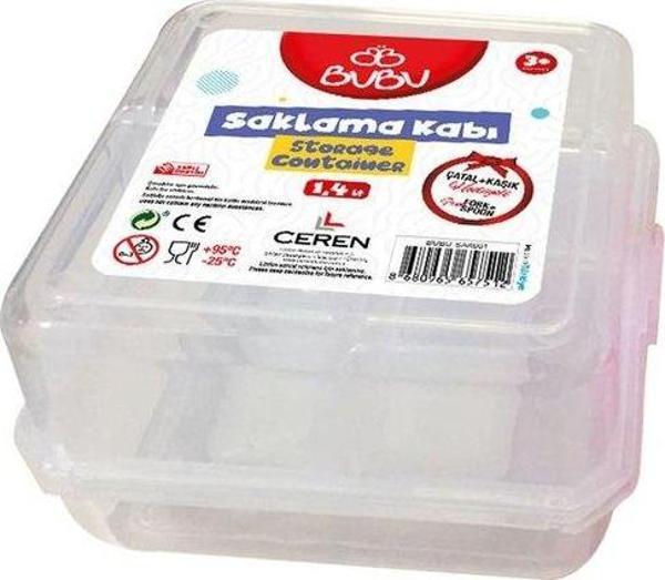 Bu-Bu Saklama Kabı Seti Çatal+Kaşık BUBU SAK001 - Image 1