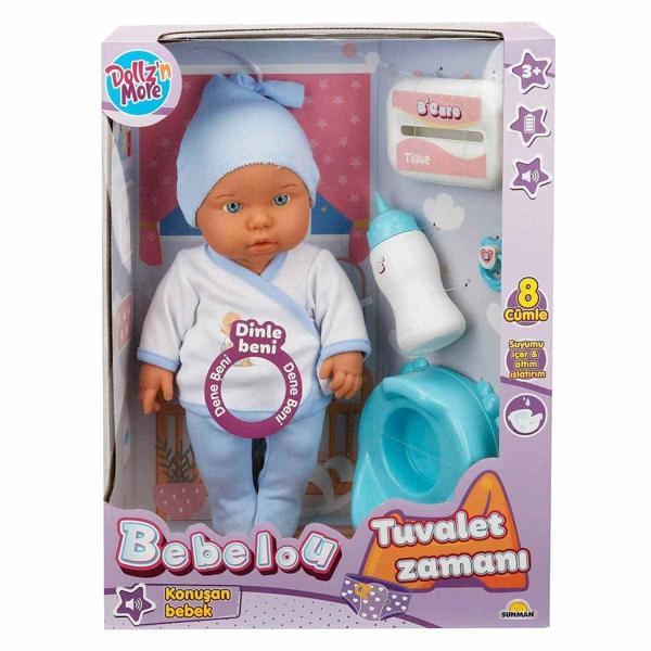 30011 Bebelou Tuvalet Zamanı Sesli Bebek Seti 35cm -Sunman Kız Erkek Çocuk Oyuncak Eğitici Oyuncakla - Image 1