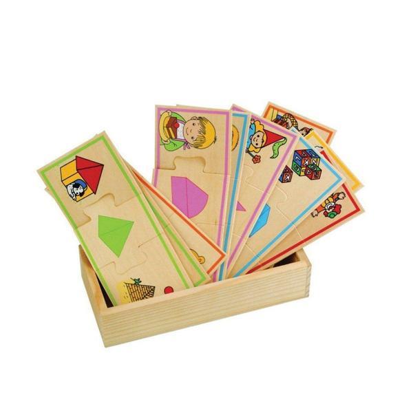 4412-CS Chiva, Nesneler Ahşap Kız Erkek Çocuk Oyuncak Eğitici Oyuncaklar - Image 1