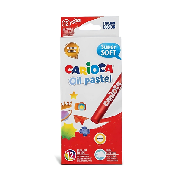 Carioca Yağlı Pastel Boya 12'li 43277 Kız Erkek Çocuk Oyuncak Eğitici Oyuncaklar - Image 1