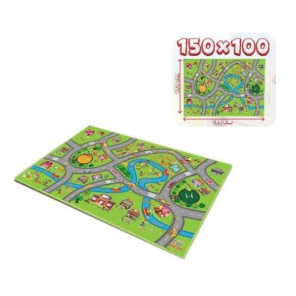 05-725 Oyun Halısı City 150X100cm Kız Erkek Çocuk Oyuncak Eğitici Oyuncaklar - Image 1