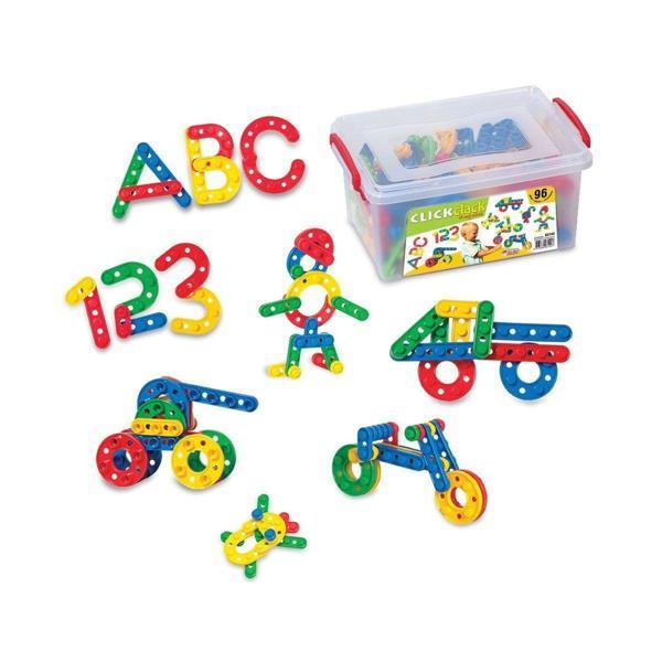 03144 Click Clack Puzzle Kız Erkek Çocuk Oyuncak Eğitici Oyuncaklar - Image 1