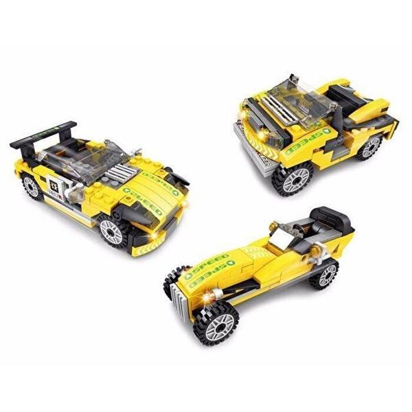 Ausini Assembling Master 170 Parça 3 in 1 Spor Arabalar Kız Erkek Çocuk Oyuncak Eğitici Oyuncaklar - Image 1