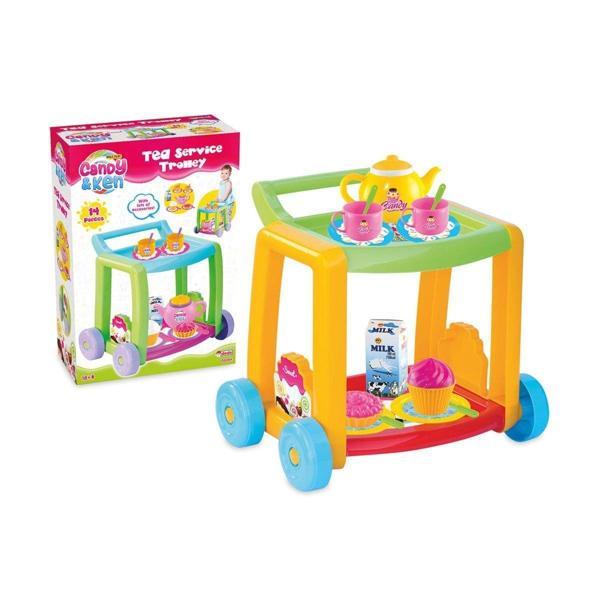 03354 Candy & Ken Çay Servis Arabası Kız Erkek Çocuk Oyuncak Eğitici Oyuncaklar - Image 1