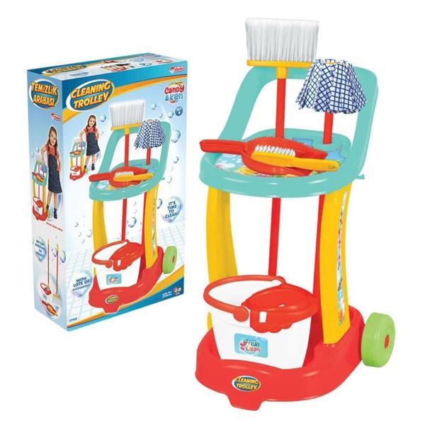 Candy & Ken Temizlik Arabası Temizlik Oyun Seti Kız Erkek Çocuk Oyuncak Eğitici Oyuncaklar - Image 1