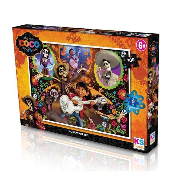 CO 714 Coco Puzzle 100 Parça- KS Games Kız Erkek Çocuk Oyuncak Eğitici Oyuncaklar - Image 1