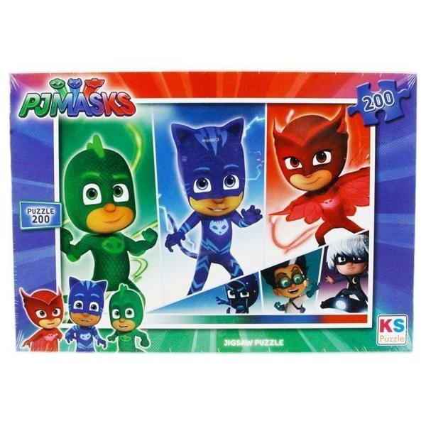 200 Parça Pjmasks Yapboz Kız Erkek Çocuk Oyuncak Eğitici Oyuncaklar - Image 1