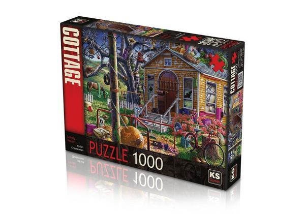 KS Puzzle 1000 Parça Lonely House Yalnız Ev Kız Erkek Çocuk Oyuncak Eğitici Oyuncaklar - Image 1