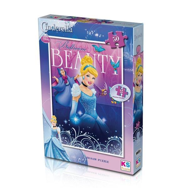 CRL709 KS Cinderella / 50 Parça Puzzle Kız Erkek Çocuk Oyuncak Eğitici Oyuncaklar - Image 1