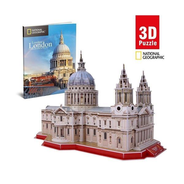 CUB DS0991 National Geographic 107 Parça 3D Puzzle Aziz Paul Katedrali Kız Erkek Çocuk Oyuncak Eğiti - Image 1