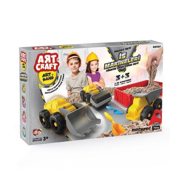 03727 İş Makineleri Kum Seti 750 gr -Dede Kız Erkek Çocuk Oyuncak Eğitici Oyuncaklar - Image 1