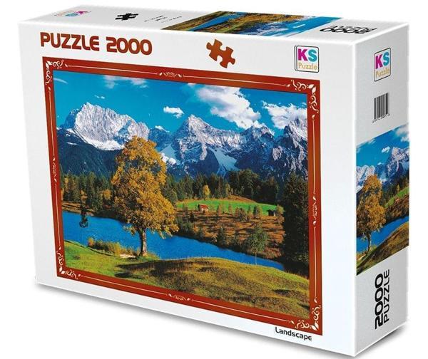 KS Puzzle 2000 Parça Bavarian Alps Kız Erkek Çocuk Oyuncak Eğitici Oyuncaklar - Image 1