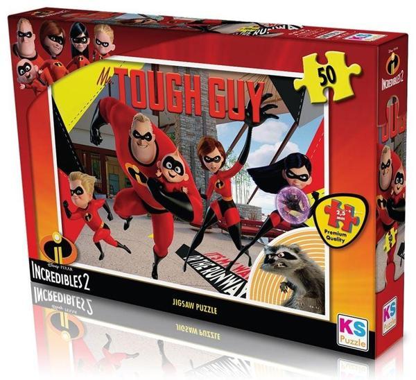 KS Puzzle 50 Parça Incredibles Kız Erkek Çocuk Oyuncak Eğitici Oyuncaklar - Image 1