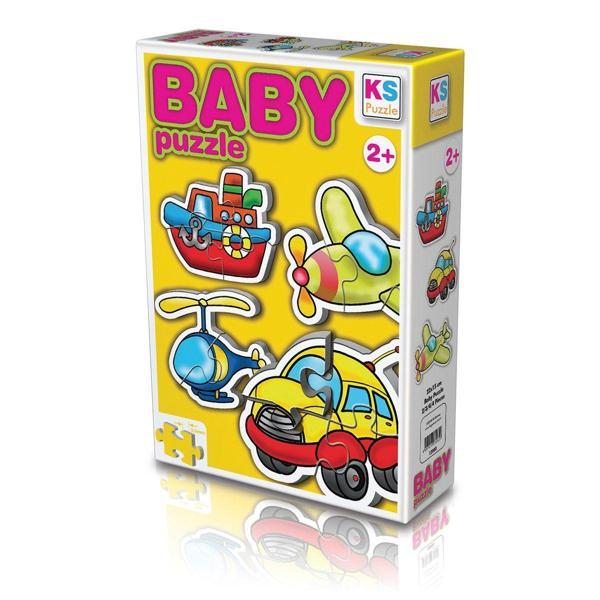 12003 KS Baby Puzzle - Ulaşım Araçları / 15 Parça Puzzle / +2 yaş Kız Erkek Çocuk Oyuncak Eğitici Oy - Image 1