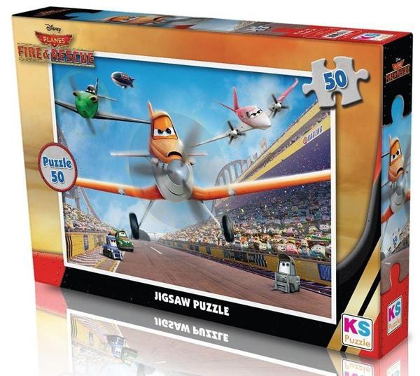 KS Puzzle 50 Parça Planes Kız Erkek Çocuk Oyuncak Eğitici Oyuncaklar - Image 1