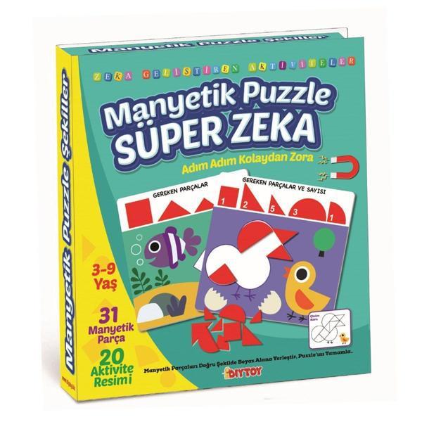 1536 DıyToy Manyetik Puzzle - Super Zeka / 31 Parça Puzzle / 3-9 yaş Kız Erkek Çocuk Oyuncak Eğitici - Image 1