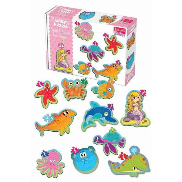 1710 Dıytoy, Baby Puzzle-Benim İlk Puzzle Deniz Canlıları Kız Erkek Çocuk Oyuncak Eğitici Oyuncaklar - Image 1