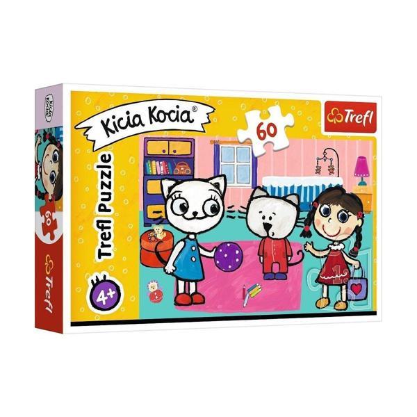 17343 Trefl/60 PUZZLE KİCİA KOCİA KİTTY CAR YAPBOZ Kız Erkek Çocuk Oyuncak Eğitici Oyuncaklar - Image 1