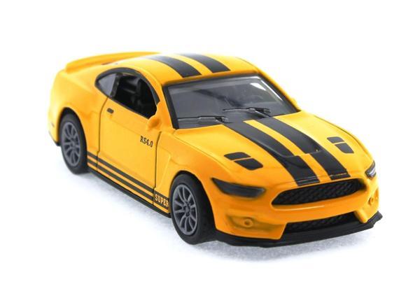 Die Cast Çek Bırak Metal Sarı Spor Araba Kız Erkek Çocuk Oyuncak Eğitici Oyuncaklar - Image 1