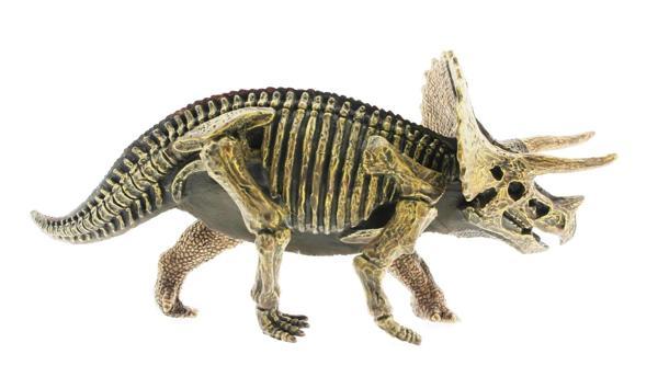 Sert Plastik Dinozor Figürü Triceratops Kız Erkek Çocuk Oyuncak Eğitici Oyuncaklar - Image 1