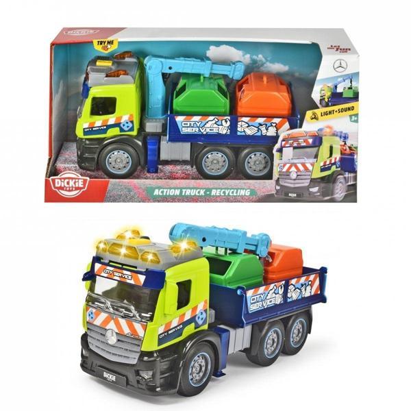 203745015 Aksiyon Geri Dönüşüm Kamyonu-Dickie Toys Kız Erkek Çocuk Oyuncak Eğitici Oyuncaklar - Image 1