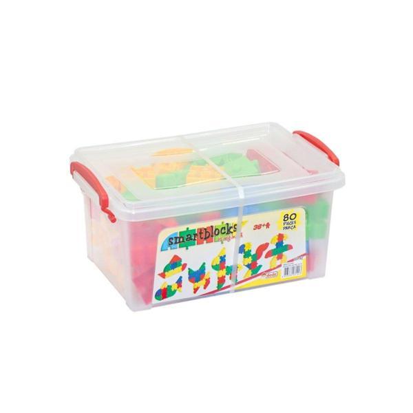 03142 Smart Blok 80 Parça -Dede Kız Erkek Çocuk Oyuncak Eğitici Oyuncaklar - Image 1