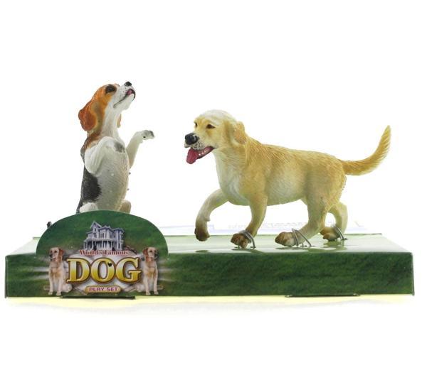 Beagle ve Labrador Retrieve Model Hayvan Köpek Kız Erkek Çocuk Oyuncak Eğitici Oyuncaklar - Image 1