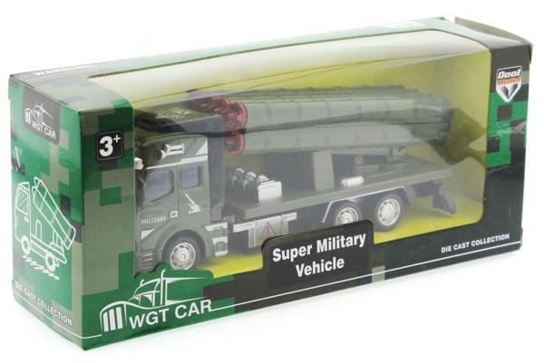 Sürtmeli Die Cast Metal Roketatar Rampalı Askeri Kamyon Kız Erkek Çocuk Oyuncak Eğitici Oyuncaklar - Image 1