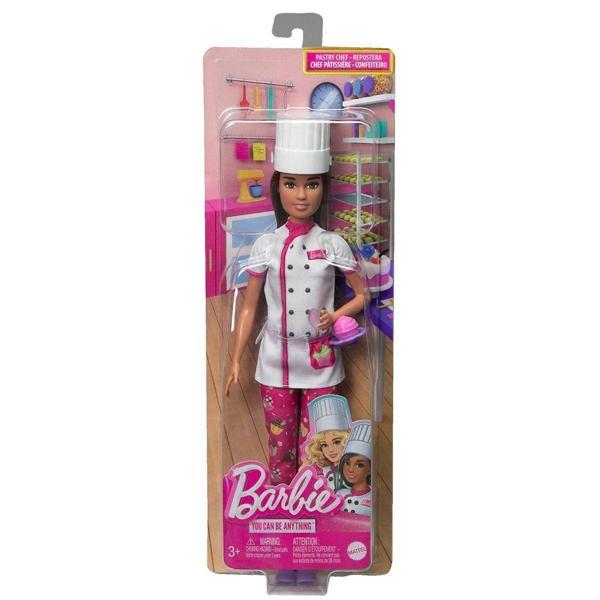 HKT67 Barbie Kariyer Bebekleri Serisi - Pasta Şefi Kız Erkek Çocuk Oyuncak Eğitici Oyuncaklar - Image 1