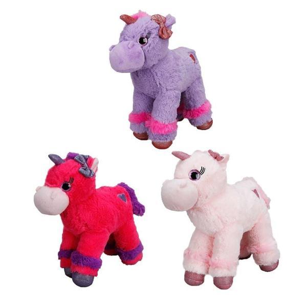 Unicorn Renkli Peluş At 28cm. 1adet Fiyatıdır Kız Erkek Çocuk Oyuncak Eğitici Oyuncaklar - Image 1