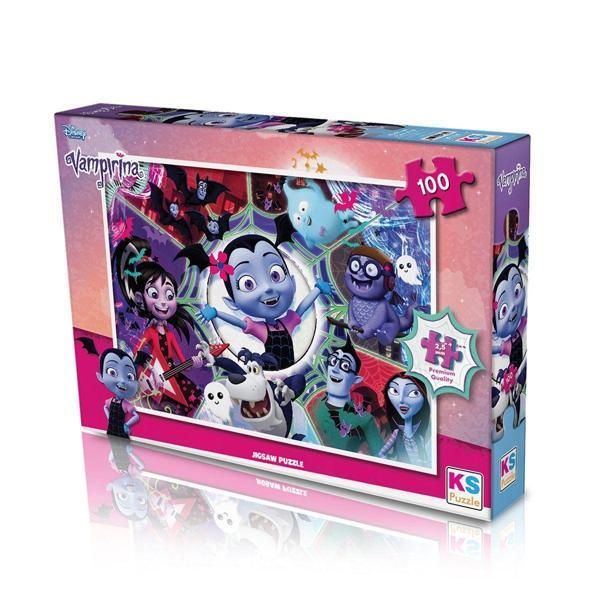 VP714 KS Vampirina / 100 Parça Puzzle Kız Erkek Çocuk Oyuncak Eğitici Oyuncaklar - Image 1