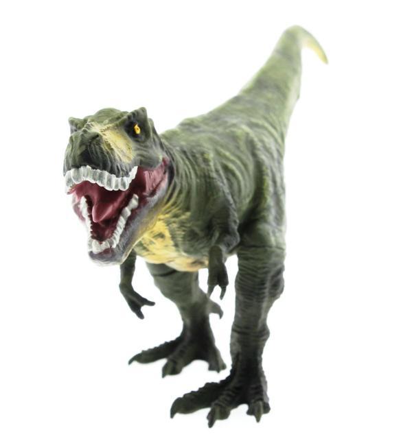 Yumuşak Plastik 31cm Dinozor Figür - Yeşil T-Rex Kız Erkek Çocuk Oyuncak Eğitici Oyuncaklar - Image 1