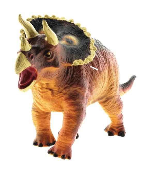 Yumuşak Plastik Dinozor Figür - Triceratops Kız Erkek Çocuk Oyuncak Eğitici Oyuncaklar - Image 1