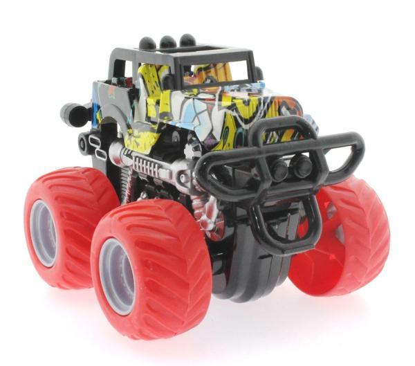 Die Cast Off Road Dev Kırmızı Teker Araba Kız Erkek Çocuk Oyuncak Eğitici Oyuncaklar - Image 1