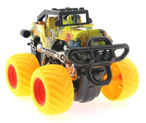 Die Cast Off Road Dev Sarı Teker Araba Kız Erkek Çocuk Oyuncak Eğitici Oyuncaklar - Image 1