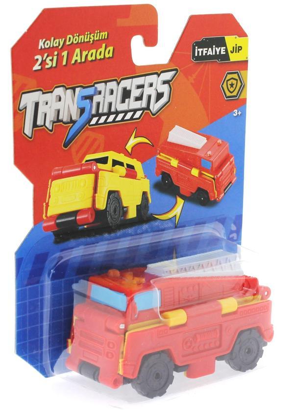 Transracers Dönüşen Araçlar İtfaiye / Jip Kız Erkek Çocuk Oyuncak Eğitici Oyuncaklar - Image 1