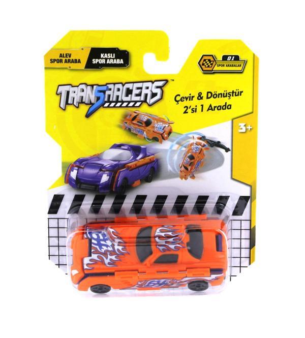 Transracers Dönüşen Araçlar Spor Arabalar Alev / Kaslı Kız Erkek Çocuk Oyuncak Eğitici Oyuncaklar - Image 1