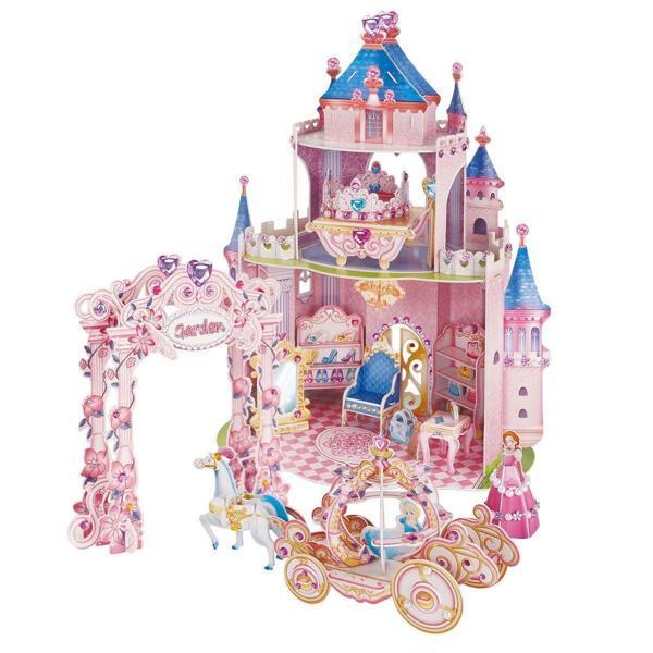 CubicFun Prenses Gizli Bahçe Şatosu 3D Puzzle Kız Erkek Çocuk Oyuncak Eğitici Oyuncaklar - Image 1