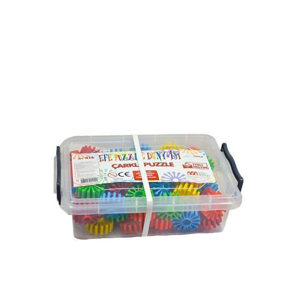 414 Efe Toys, 60 Parça Çarklı Puzzle Kız Erkek Çocuk Oyuncak Eğitici Oyuncaklar - Image 1