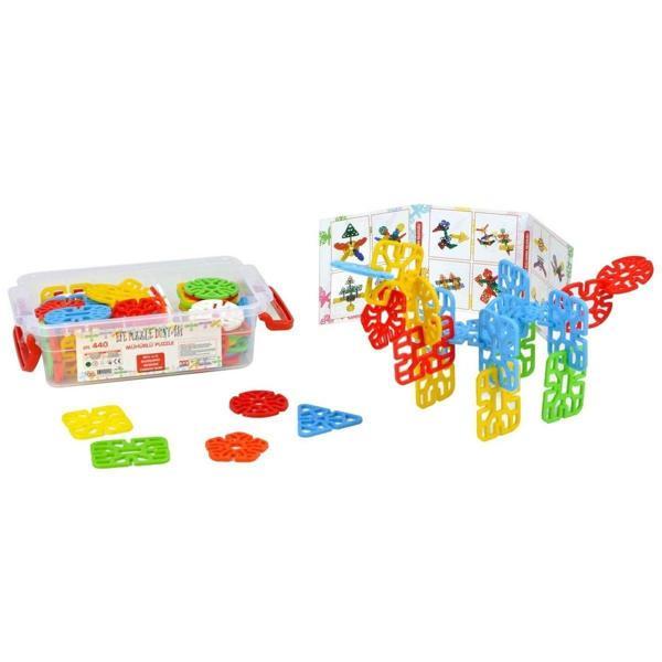 Geometrik Puzzle Küçük- Mühürlü Kutuda - 280 Parça Kız Erkek Çocuk Oyuncak Eğitici Oyuncaklar - Image 1
