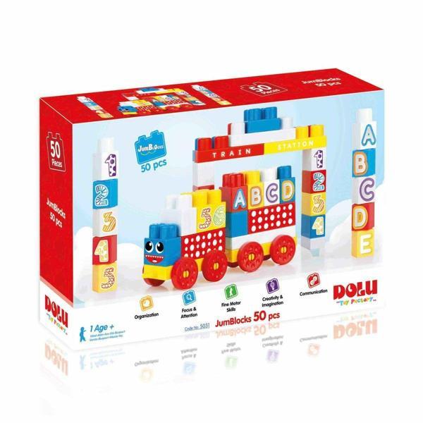 5031 Dolu, Mega Blok Seti 50 Parça Kız Erkek Çocuk Oyuncak Eğitici Oyuncaklar - Image 1