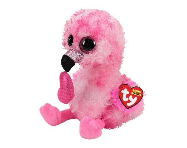 Ty Beanie Boos Kalpli Flamingo Peluş Dainty 15cm Kız Erkek Çocuk Oyuncak Eğitici Oyuncaklar - Image 1