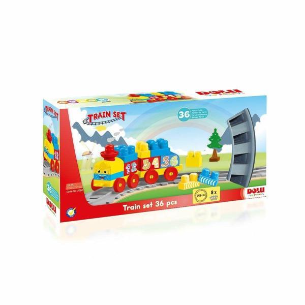 5080 Dolu Tren Yol Set Yapı Blokları 36 Parça Kız Erkek Çocuk Oyuncak Eğitici Oyuncaklar - Image 1