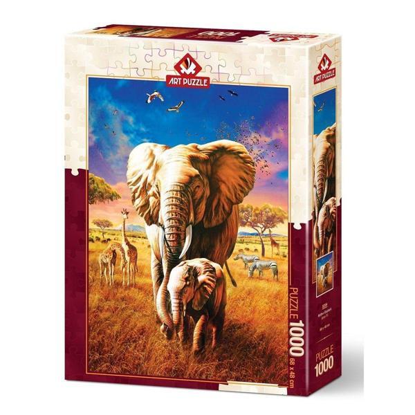 5204 Art Puzzle, Anne Fil 1000 Parça Puzzle Kız Erkek Çocuk Oyuncak Eğitici Oyuncaklar - Image 1