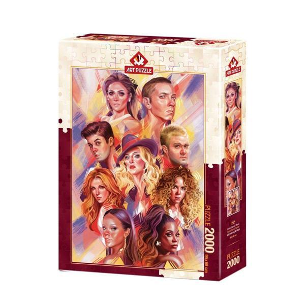 5474 Art Puzzle Dünya Müzik Starları 2000 parça Puzzle / +15 yaş Kız Erkek Çocuk Oyuncak Eğitici Oyu - Image 1