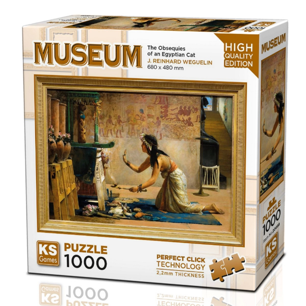 KS Games The Obsequies of an Egyptian Cat Puzzle 1000 Parça 20668 Kız Erkek Çocuk Oyuncak Eğitici Oy - Image 1