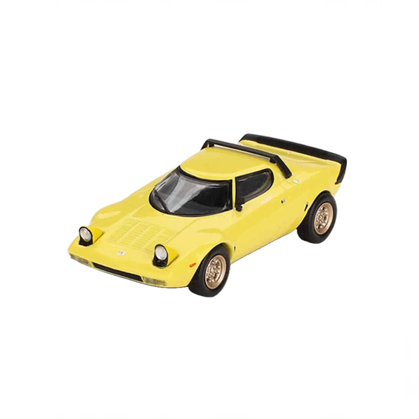 Mini GT 1/64 Lancia Stratos HF Stradale Giallo Fly Kız Erkek Çocuk Oyuncak Eğitici Oyuncaklar - Image 1